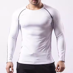 Vente en gros de vêtements de sport décontractés pour hommes sur mesure, vente directe d'usine, vêtements de sport d'extérieur, t-shirt à manches longues pour hommes - Product Image 5