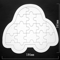 Puzzle pour enfants bricolage approvisionnement vierge Sublimation transfert Puzzles tableau thermique dessin à la main blanc puzzle jouet cognitif