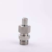 Raccord de soudure droit forgé en acier inoxydable YM industriel, adaptateur mâle SAE haute pression, connecteur à joint torique lisse pour eau et huile