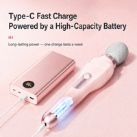 Masseur corporel à angle réglable, télécommande sans fil, silencieux, multi-vitesses, portable, rechargeable par USB, pour le dos