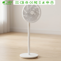 Ventilateur électrique rechargeable RUNAL 12 pouces avec logo personnalisé, batterie au lithium, télécommande, hauteur réglable, oscillant, en plastique