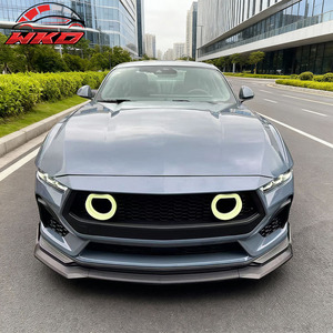 Protector de Parachoques Delantero para Ford Mustang 2024-2026, 3 Piezas, Spoiler Negro Brillante, Difusor Inferior, Protector de Mentón - Product Image 3