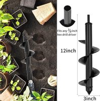 FEIDA Mèche de Tarière de Jardin pour la Plantation en Terre Meuble, le Forage de Légumes et la Personnalisation