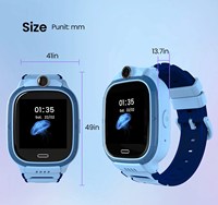 Reloj Inteligente para Niños con Android 4G SIM, Entrega Rápida, Posicionamiento LBS+WiFi, Responde Llamadas, Resistente al Agua IP65, Batería de 600 mAh, Pantalla IPS de 1.44 Pulgadas