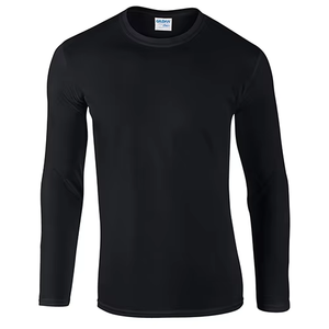 XP-Promos Baumwolle Herren T-Shirts hochwertige benutzer definierte schwarze Langarm T-Shirt - Product Image 4