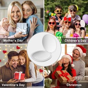 Specchietto Compatto Tascabile All'ingrosso <span class=keywords><strong>Con</strong></span> Luce LED, Logo Personalizzato, Ricaricabile, <span class=keywords><strong>Portatile</strong></span>, Da Mano, Da Viaggio, Pieghevole, Mini Da <span class=keywords><strong>Trucco</strong></span> - Product Image 5