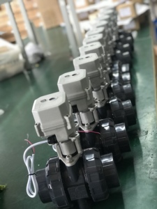 Tonheflow A150-T20-P2-B 3/4 "DN20 NPT uPVC đôi Công Đoàn cr301 AC/DC9-24v cơ giới van 0.5m cáp IP67 CE - Product Image 2