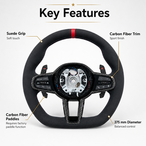 <span class=keywords><strong>Volant</strong></span> en fibre de carbone avec indicateur de changement de vitesse, certification CE, <span class=keywords><strong>prix</strong></span> usine, fabricant professionnel pour BMW E90 E46 F10 - Product Image 1