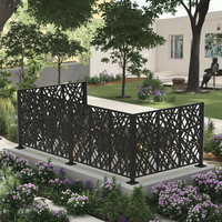 Clôture de jardin moderne en aluminium découpé au laser, écran de séparation modulaire en métal, art mural, séparateurs antirouille thermolaqués