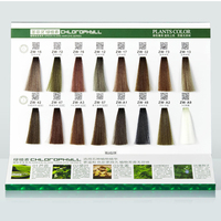 Nuancier de coloration capillaire semi-permanente à base de plantes, personnalisé pour salon professionnel, fabriqué en usine