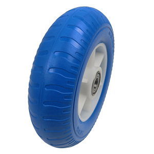 Pneu de chariot de jardin sans air en polyuréthane de 10 pouces pour chariot de camping, capacité de charge de 50 kg - Product Image 1