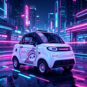Voiture électrique compacte 4 roues 2025 EEC, garantie qualité, autonomie 100 km, quatre places, transmission électrique - Product Image 2