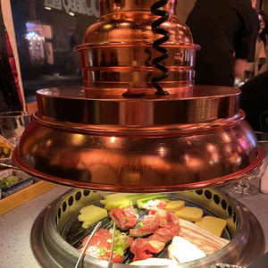 Tuyau d'échappement dur télescopique d'acier inoxydable pour le <span class=keywords><strong>conduit</strong></span> de ventilation d'<span class=keywords><strong>extraction</strong></span> de fumée de <span class=keywords><strong>restaurant</strong></span> de gril de charbon de bois de BBQ coréen - Product Image 5