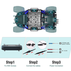 ไฟซิงค์เสียงดนตรีนีออน4/6/8/10/12 RGBW หินไฟส่องสว่างกันน้ำชุดไฟหิน LED สำหรับติดบนเรือ - Product Image 5