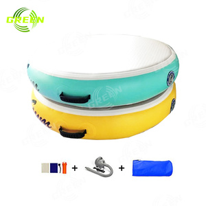 Verde 3M 4m 5M 6m 8m 10m 12m 15M pista de aire inflable barata estera de gimnasio de caída redonda estera de gimnasio de pista de aire inflable gimnasia - Product Image 3