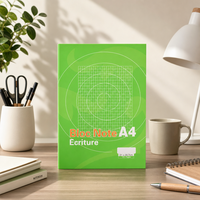 Cahier d'exercices personnalisé pour la salle de classe, agrafé, série lignée à la française, couverture pour la pratique de l'écriture, fournisseur
