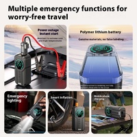 Alimentation de démarrage d'urgence pour moto, pompe à air intégrée, écran numérique 100A, courant de crête multifonctionnel