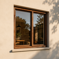 Ventanas Modernas Personalizadas Abatibles y Oscilobatientes, Ventanas de Vidrio con Rotura de Puente Térmico de Alta Eficiencia Energética para Casa, Antirrobo y Resistentes al Viento