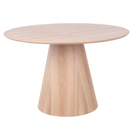 Table à manger en bois au design nordique moderne, 4 places, meubles de salle à manger assemblés, finition placage, pour usage domestique, vente en gros d'usine