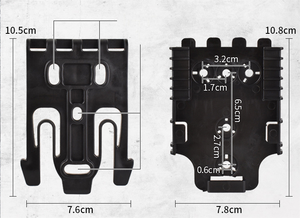 क्यूल्स त्वरित लॉकिंग सिस्टम यूल मध्य-छुटकारा कमर पैडल होल्स्टर बेल्ट लूप नायलॉन फोर्क रिसीवर प्लेट 6x मोले हल्के शिकार - Product Image 4