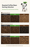 Mesin Pemilah Warna Biji Kopi WESORT Mini 30, Mesin Pemilah Biji Kopi Hijau dan Sangrai untuk Skala Kecil, Peralatan Roastery Spesial