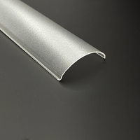 Profils en plastique sur mesure, diffuseurs de lumière en PC extrudés pour l'éclairage des armoires de cuisine