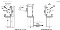 Mini CNC & graveermotorenas 36 mm 0,05-3,5 N.m Instelbaar koppel voor Z-asliften en roterende gereedschappen in hobbymachines