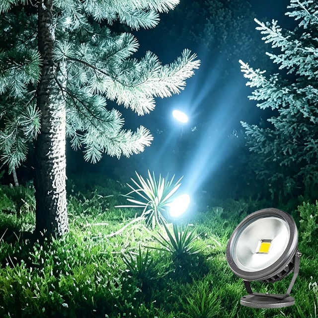 Outdoor Waterproof Color Changing LED Tree Light Garden Lawn Wall Flood Light Landscape Lighting for Park & Yard Decor