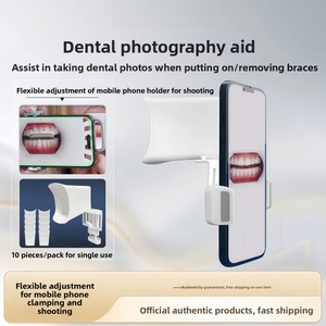 Dispositif de positionnement <span class=keywords><strong>photo</strong></span> pour téléphone portable dentaire, aide à l'enregistrement orthodontique avec étui de poche pour outils de soins orthodontiques - Product Image 5