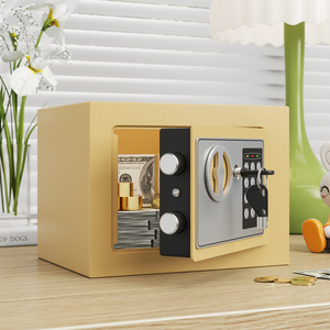 Mini-coffre-fort à clé pour bureau et domicile, avec verrouillage numérique, pour dépôt de devises, sécurisé, encastrable/mural - Product Image 3