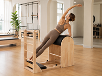 Baril d'escalade Pilates réglable en bois d'érable Celux – Équipement de fitness écologique et durable pour la maison et le studio – Portable – Garantie 3 ans