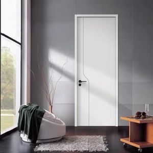 Precio barato Puerta interior de madera Mdf Puerta empotrada de madera para dormitorio interior - Product Image 1