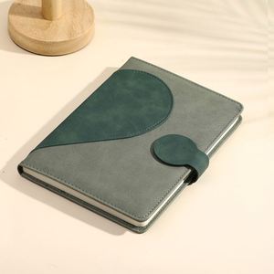 Carnet A5 en cuir PU à couverture rigide, 100 feuilles, spirale épaisse, reliure thermique créative, magnétique, pour bureau et école - Vente chaude - Product Image 4