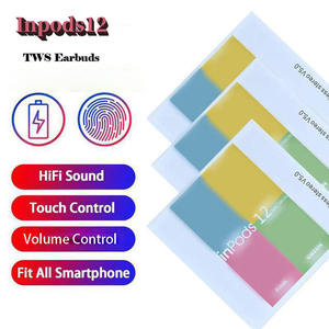 Inpods 12หูฟังไร้สาย <span class=keywords><strong>I12</strong></span>มินิสปอร์ต TWS, Macaron TWS เอียร์บัดคู่ por 4 <span class=keywords><strong>Pro</strong></span> 6 I9S I7S พร้อมกล่องชาร์จในหู - Product Image 2