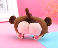Jouets en peluche super doux Corgi aux fesses de pêche mignonnes, anti-stress, petits pendentifs porte-clés, cadeaux pour étudiants, vente en gros transfrontalière