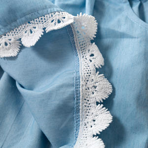 Ropa Infantil al por Mayor, Blusa Blanca de Encaje y Falda con Tirantes, Vestidos Casuales para Niña - Product Image 5