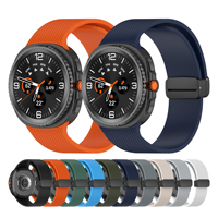 Correa de reloj de silicona texturizada Win-Win con cierre magnético para Samsung Galaxy Watch 8/8 Classic Correa de repuesto suave