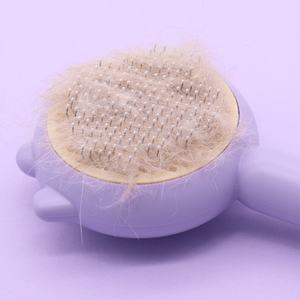 Comfortable Design One Button Self Cleaning <b>Pet</b> Cat Dog Grooming Hair <b>Brush</b> for Removes Undercoat Loose Hair - Product Image 4