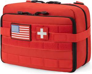 Estuche de supervivencia de emergencia fácil de transportar con kit de botiquín de primeros auxilios impermeable para acampar, viajes al aire libre y el hogar. - Product Image 4