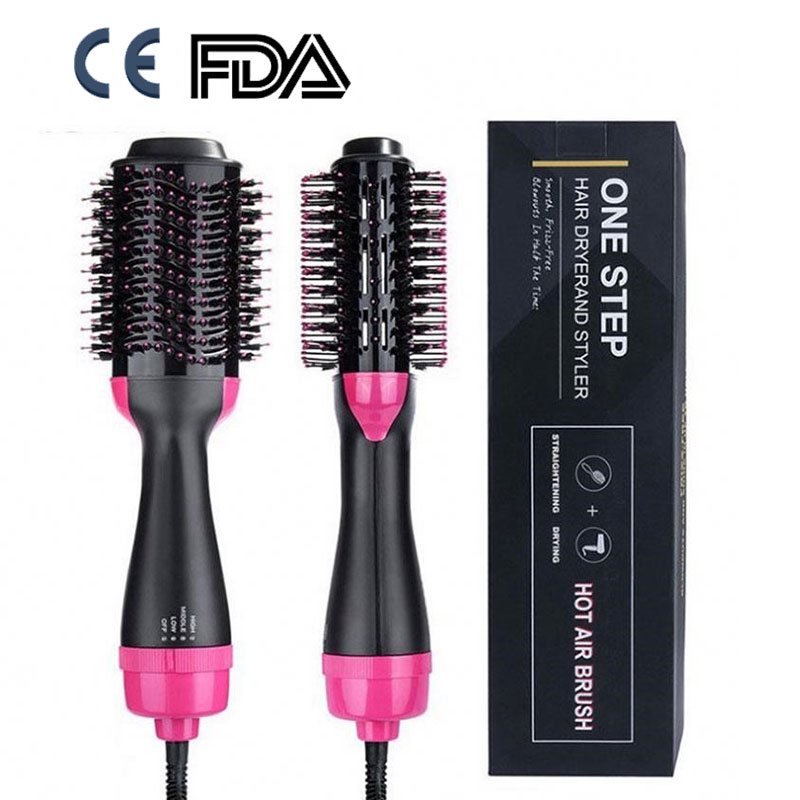 hair straightener brush and dryer