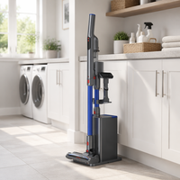 Aspirateur balai sans fil automatique avec collecte de poussière, 16Kpa, filtre HEPA H11, station de dépoussiérage 2.1L pour usage sur poils d'animaux et tapis