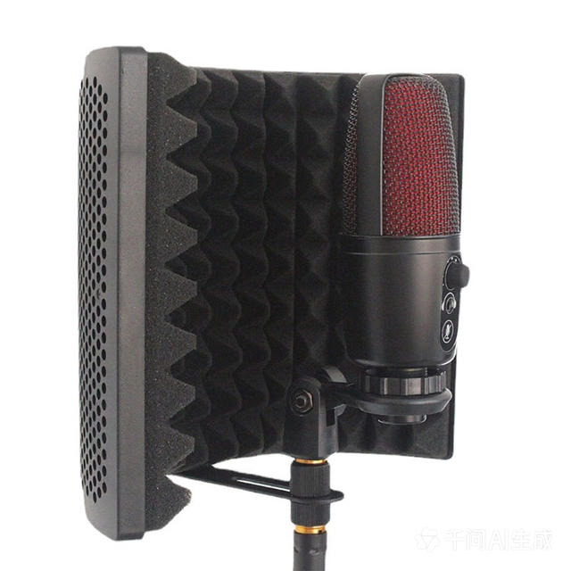 G1 Microphone Acoustic Shield Pop Filter Soundproof Foam Cover for Recording Studio