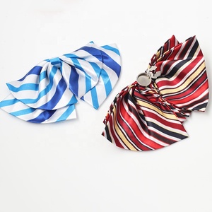 Cuello de camisa de mujer lazo de tela decorativa sin coser Clip en botón regalo elegante - Product Image 4