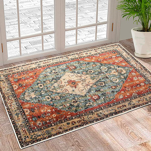 พรมเช็ดเท้าโดฟ รูปทรงสี่เหลี่ยมผืนผ้า ลายเหรียญมีเดลลิออน ซักเครื่องได้ กันลื่น สำหรับทางเข้าบ้าน สไตล์ยุโรปหรูหราเบาๆ - Product Image 2