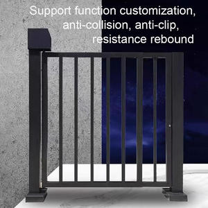 Mecanismo de puerta de acceso con diseños de hierro de aluminio automático inteligente, valla ajustable, puerta de paso peatonal para entrada/salida - Product Image 5