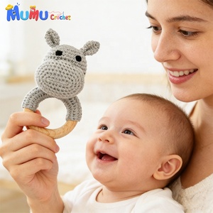 Juguete <span class=keywords><strong>de</strong></span> Ganchillo Hecho a Mano Personalizado al por Mayor, Sonajero <span class=keywords><strong>de</strong></span> Pato Amigurumi, <span class=keywords><strong>Mordedor</strong></span> Suave <span class=keywords><strong>de</strong></span> Punto para Bebé, Animal <span class=keywords><strong>de</strong></span> Peluche para Regalo <span class=keywords><strong>de</strong></span> Baby Shower, Suministros para Tiendas - Product Image 5