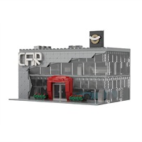 Juego de Bloques de Construcción de 50 Piezas a Escala 1:12, Personalización de Escenas, Tema de Edificios Famosos, Educativo, DIY, Plástico ABS