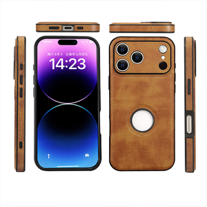 Nueva Funda de Cuero PU <span class=keywords><strong>para</strong></span> Teléfono Celular <span class=keywords><strong>iPhone</strong></span> X XR XS 11 12 13 17 Pro Max <span class=keywords><strong>7</strong></span> 8 14 15 16 <span class=keywords><strong>Plus</strong></span>, Marco Suave de TPU, Funda Protectora Antigolpes - Product Image 6