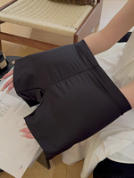Vente flash : Culotte gainante pour femmes, style mi-taille, en nylon uni, effet fessier rebondi, confortable et soignée