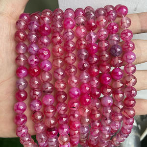 ลูกปัดอาเกตสีดำเทาลูกปัดสำหรับทำเครื่องประดับ4/6/8/10/12มม. - Product Image 5